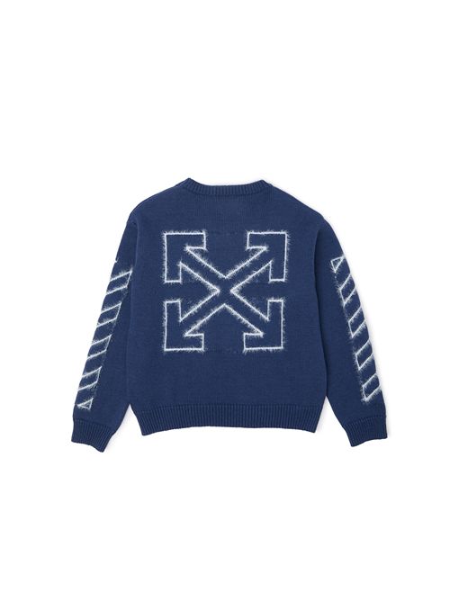 Maglia, bambino, logata. OFF WHITE | KNI00240405